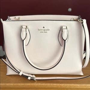 Kate Spade Light Pink Satchel with Elegant Design Saffiano Leather NWT